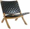 Odinine kokkupandav tugitool House Nordic Perugia, 74 x 66 x 74 cm, must