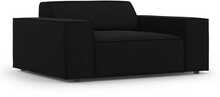 Tugitool Micadoni Home Jodie Velvet, 102 x 124 x 70 cm, must, Bluvel 19