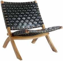 Odinine kokkupandav tugitool House Nordic Perugia, 74 x 66 x 74 cm, must