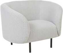 Tugitool Beliani Loen, 70 x 105 x 79 cm, must/valge