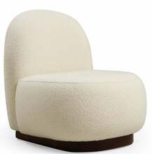Tugitool Hanah Home Tina, 74 x 85 x 75 cm, elevandiluu/valge