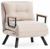 Tugitool-voodi Hanah Home Sando v2 859FTN2821, 50 x 60 x 42 cm, kreem