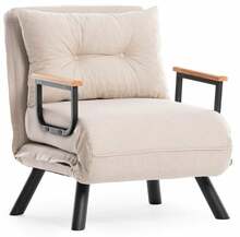 Tugitool-voodi Hanah Home Sando v2 859FTN2821, 50 x 60 x 42 cm, kreem