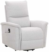Tugitool recliner Home4you Gianni, 86 x 84 x 106 cm, hall, elektrilise tõstemehhanismiga