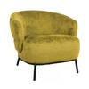 Tugitool Home4you Gemala 84 x 84 x 75 cm, kollane