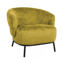 Tugitool Home4you Gemala 84 x 84 x 75 cm, kollane