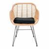 Aiatoolide komplekt House Nordic Trieste, 60 x 57 x 82 cm, naturaalne, kunstrotang, 2 tk