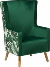 Tugitool Shumee Oneida, 60 x 74 x 108 cm, roheline