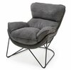 Tugitool Halmar Volker, 72 x 91 x 78 cm, must/hall