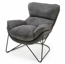 Tugitool Halmar Volker, 72 x 91 x 78 cm, must/hall