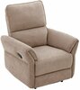 Tugitool recliner Home4You Damika, 92 x 85 x 103 cm, helepruun