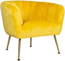 Tugitool Home4you Tucker, 78 x 71 x 69 cm, kollane