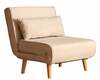 Tugitool Hanah Home Folde Single, 80 x 50 x 42 cm, kreem