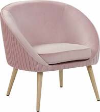 Tugitool Beliani Tromso, 53 x 73 x 73 cm, roosa