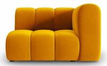 Mooduldiivan Micadoni Home Lupine Velvet, 114 x 87 x 70 cm, kollane, parem