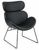 Tugitool Actona Cazar PU 55096-4, 78.5 x 69 x 90.5 cm, must