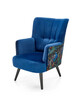 Tugitool Halmar Pagoni, 82 x 67 x 95 cm, tumesinine/must