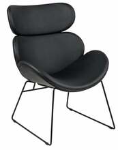 Tugitool Actona Cazar PU 55096-4, 78.5 x 69 x 90.5 cm, must