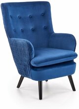 Tugitool Halmar Ravel, 70 x 78 x 100 cm, tumesinine