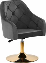 Pöörlev tugitool ActivEshop 4Rico QS-BL14G, 45 x 56 x 86 cm, hall samet