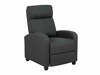 Tugitool recliner Actona Siom, 87 x 67 x 100.5 cm, hall/antratsiit