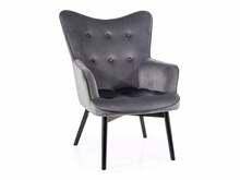 Tugitool Signal Meble Carmen Velvet, 75 x 72 x 99 cm, hall