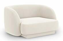 Tugitool Micadoni Home Miley Velvet, 85 x 109 x 74 cm, kreemjas