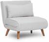 Tugitool-voodi Atelier Del Sofa Folde, 50 x 80 x 90 cm, kreemjas