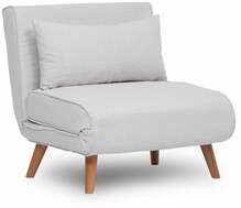 Tugitool-voodi Atelier Del Sofa Folde, 50 x 80 x 90 cm, kreemjas