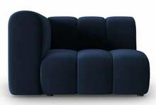 Mooduldiivan Micadoni Home Lupine Velvet, 114 x 87 x 70 cm, sinine, vasak