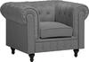 Tugitool Beliani Chesterfield, 85 x 93 x 78.5 cm, helehall