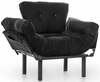 Tugitool Kalune Design Nitta Single, 70 x 95 x 85 cm, must