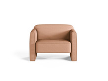 Tugitool Micadoni Abby, 90 x 80 x 69 cm, 1 koht, virsikuroosa