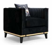 Tugitool Hanah Home Bellino, 83 x 85 x 75 cm, must