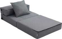 Kokkupandav tugitool Homcom, 2-in-1 voodifunktsiooniga, 100 kg, tumehall