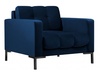 Tugitool Micadoni Home Mamaia Velvet, 87 x 92 x 78 cm, sinine/must