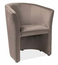 Tugitool Signal Meble TM-1, 67 x 60 x 76 cm, liivakarva pruun, velvet