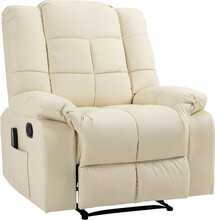 TV tugitool recliner Homcom, 94 x 99 x 99 cm, kreemvalge