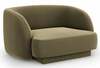 Tugitool Micadoni Home Miley Velvet, 85 x 109 x 74 cm, roheline