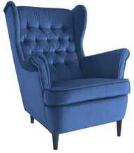 Tugitool Signal Meble Harry Velvet, 68 x 90 x 100 cm, sinine/pruun