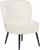 Tugitool Beliani Voss Boucle, 52 x 60 x 76 cm, valge