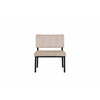 Tugitool Venture Home Monett, 64 x 74 x 66 cm, must/beez velvet