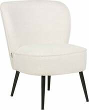 Tugitool Beliani Voss Boucle, 52 x 60 x 76 cm, valge