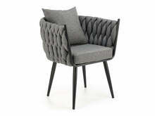 Tugitool Halmar Avatar, 55 x 67 x 77 cm, must/hall