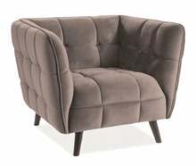 Tugitool Signal Meble Castello Velvet 1, 92 x 85 x 78 cm, beež