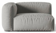 Mooduldiivani osa Micadoni Martina, 121 x 106 x 75 cm, Structured fabric, hall, vasak