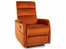 Tugitool recliner Signal Meble Solon M Velvet SOLONMVCY, 86 x 74 x 106 cm, oranž