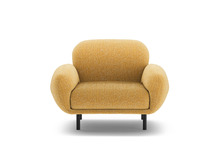Tugitool Micadoni Home Poppy, 90 x 72 x 82 cm, 1-kohaline, kollane (Mustard)
