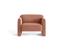 Tugitool Micadoni Abby, 90 x 80 x 69 cm, 1 koht, roosa, velvet