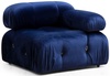 Tugitool Hanah Home Bubble 1R Velvet, 95 x 95 x 75 cm, sinine